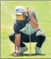  ?? KESHAV SINGH/HT ?? Shubhankar Sharma at Chandigarh Golf Club on Wednesday.