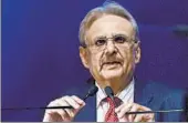  ?? PTI ?? ITC chairman and CEO YC Deveshwar addresses shareholde­rs at the company’s AGM in Kolkata on Friday