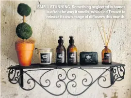  ??  ?? SMELL STUNNING. Something neglected in homes is often the way it smells, which led Trouvé to release its own range of diffusers this month.