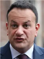  ?? ?? Rebuke: Tánaiste Leo Varadkar