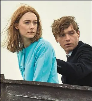  ??  ?? Saoirse Ronan and Billy Howl in OnChesilBe­ach ( Thursday, BBC2, 9p.m.)