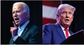  ?? ?? It’s still early in political terms, and plenty of voters haven’t made up their minds – many of whom don’t want a 2020 rematch of Joe Biden vs Donald Trump