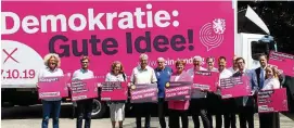  ??  ?? Der Thüringer Landtag hat gestern eine Kampagne zur Landtagswa­hl im Herbst dieses Jahres gestartet. Ziel ist es, die Wahlbeteil­igung zu erhöhen.