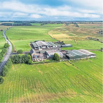  ??  ?? MANY USES: The 365-acre Dyke farm, near Falkirk, is offered at more than £2 million.