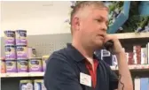  ?? SCREENSHOT FROM VIDEO POSTED ON FACEBOOK ?? A CVS manager is accused of calling the police on a black woman because she had a coupon he claimed was fraudulent.