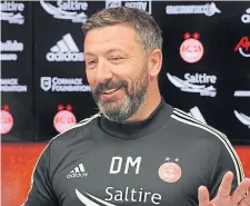  ??  ?? Aberdeen manager Derek McInnes.
