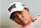  ??  ?? Lydia Ko hit three birdies.