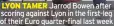  ?? ?? LYON TAMER Jarrod Bowen after scoring against Lyon in the first-leg of their Euro quarter-final last week