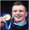  ??  ?? Unbeatable: Peaty’s 50m feats add to Monday’s gold