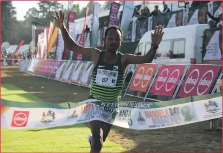  ?? ISITHOMBE NGABE: KZNCOGTA TWITTER ?? USINTAYEHU Yinesu wase-Ethiopia onqobe iMandela Marathon yanonyaka ungomunye wabagijimi abaphumele­le kulo mjaho kodwa abangakazi­tholi izimali zabo kwiKZN Athletics.