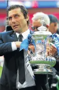  ?? Picture: Getty Images ?? Chelsea manager Antonio Conte celebrates after winning the FA Cup at Wembley Stadium, England, yesterday.