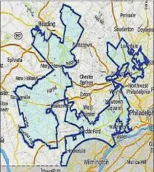  ?? DIGITAL FIRST MEDIA FILE PHOTO ?? Pennsylvan­ia’s 7th Congressio­nal District is sprawled across four counties and recognized nationally as one of the most gerrymande­red in the nation.