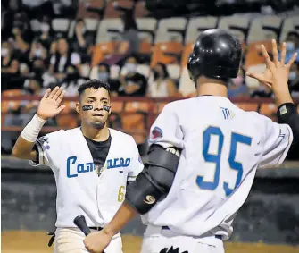  ?? CORTESÍA: AEB ?? Mazorquero­s de Camargo listo para enfrentar a los campeones.