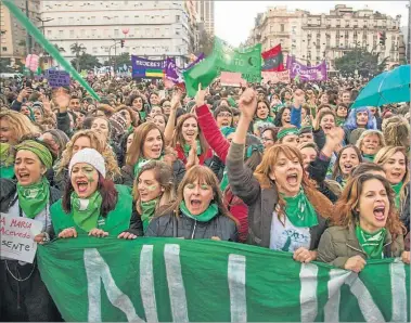  ?? CEDOC PERFIL ?? EN AGENDA. El reclamo estuvo presente en las últimas marchas de Ni Una Menos, el 3 y el 4 de junio.