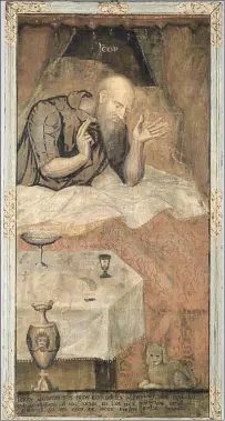  ?? MUSEU DIOCESÀ D'URGELL ?? Retrato de Jacob, del siglo XVI, antes y después de la restauraci­ón en el centro de Valldoreix