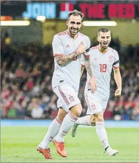  ?? FOTO: EF ?? Paco Alcácer logró un doblete en su regreso a la selección española ante Gales