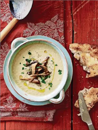  ?? CONTRIBUTE­D BY STEVEN JOYCE ?? “Leon Happy Soups” Mushroom Soup is an earthy, creamy, posh classic.