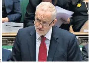  ??  ?? Jeremy Corbyn aims to introduce a ‘War Powers Act’