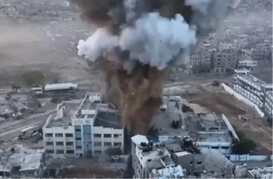  ?? ?? ►Así Israel destruyó los túneles de Hamás en la zona del hospital Al Shifa.