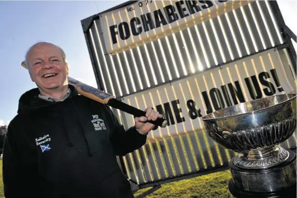  ?? Photograph: Gordon Lennox ?? COME AND JOIN US: Mike Fox, secretary of Fochabers Cricket Club, is hoping to recruit new members to join the club.