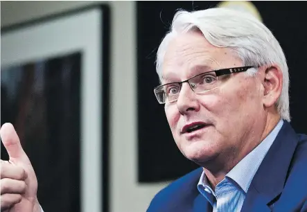  ?? CARMINE MARINELLI/FILES ?? Former B.C. premier Gordon Campbell says a national carbon tax would be better than a patchwork of provincial schemes.