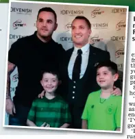  ??  ?? Fans’ favourite: Celtic manager Brendan Rodgers wows supporters­s in Belfast