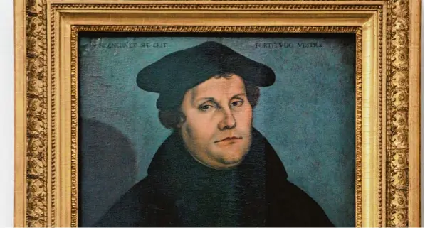  ?? Foto: Annette Zoepf ?? In St. Anna ist Martin Luther unter anderem auf einem Gemälde von Lukas Cranach dem Älteren zu sehen.