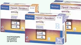  ?? ?? photograph courteSy oF eFFitix
eFFitix is a spot-on solution for dogs suffering from flea and tick infestatio­ns.
