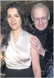  ??  ?? CAREWORN: Nigella with first husband John Diamond who sanctioned her fated marriage to Charles Saatchi, below