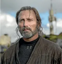  ??  ?? Mads Mikkelsen describes his Rogue One: A Star Wars Story character Galen Erso as ‘‘a brilliant man in a situation that’s very, very difficult’’.