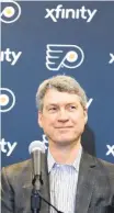  ?? MATTSLOCUM/AP ?? During a Zoommedia conference call on Saturday, Flyers GM Chuck Fletcher indicated he wasn’t going to try to make a big splash.