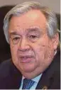  ??  ?? Antonio Guterres