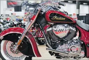  ??  ?? Indian Motorcycle makes its debut at this year’s show.