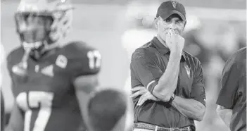  ?? RALPH FRESO/AP ?? Herm Edwards surprised many when he took the job as the Arizona State head coach last season despite a long break from the sideline and zero previous experience at the college level. But he said he made the right decision.