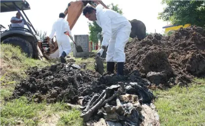  ?? NOEL VERGARA ?? En enero se iniciará la construcci­ón de un cementerio forense en Miguel Alemán.