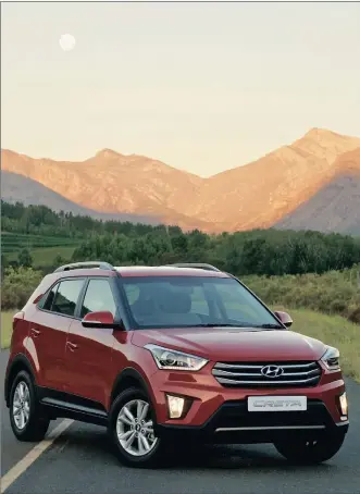  ??  ?? The Hyundai Creta is 20cm shorter than the Tucson but still impressive­ly spacious.