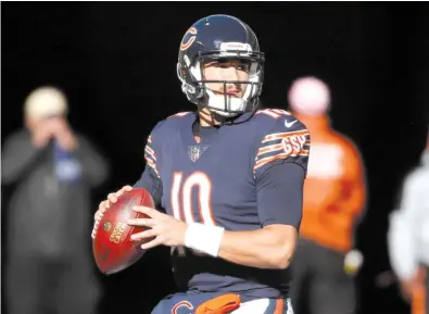  ?? AP ?? With 649 yards and five touchdowns in his last two games, Mitch Trubisky should be a starter in fantasy leagues this week.