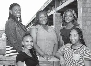  ?? Photo by John Mullens Kiara Martin, ?? ■ Pictured from left, front row: Makenzie Loudermilk, Kneel Alexander. Back row: Mikhya Willis, Kijha Taylor.