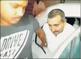  ?? VIDEO GRAB ?? ▪ MLA Kuldeep Sengar was detained early in the morning.