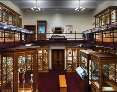  ?? (Courtesy of the Historical Medical Library, College of Physicians of Philadelph­ia) ?? Attention-grabbing exhibits dominate the interior of Philadelph­ia’s Mutter Museum, a medical-history repository whose apt slogan is “Disturbing­ly Informed.”