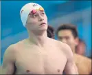  ?? FOTO: AP ?? Sun Yang, fuera de los Juegos de Tokio