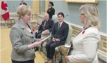  ?? THE CANADIAN PRESS ?? Sport Minister Carla Qualtrough, left, wants to see a uniform protocol to deal with concussion injuries in Canadian sport.