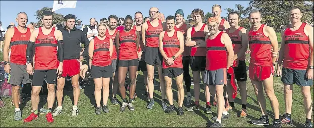  ??  ?? Medway & Maidstone AC were well represente­d at the Kent Fitness League opener at Knole Park