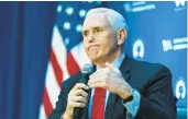  ?? MANUEL BALCE CENETA AP FILE ?? Mike Pence on Friday told Republican­s “there is no room in this party for apologists for Putin.”