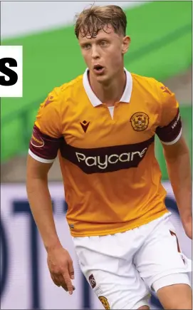  ??  ?? Motherwell midfielder Mark O’Hara is relishing European chance