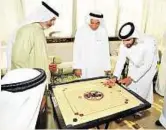  ?? Courtesy: CDA ?? Inclusive policy Shaikh Mansour plays Carrom with elderly Emiratis at the Thuker Social Club in Al Barsha in a file picture. Shaikh Mansour said new projects, activities will maximise participat­ion of persons with disabiliti­es.