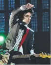  ?? Picture: GETTY IMAGES ?? HONOURED: Billie Joe Armstrong of Green Day on stage.