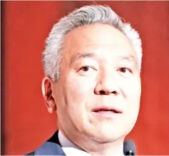  ??  ?? Warner Bros CEO Tsujihara is being investigat­ed for alleged sexual impropriet­y.— Shuttersto­ck photo