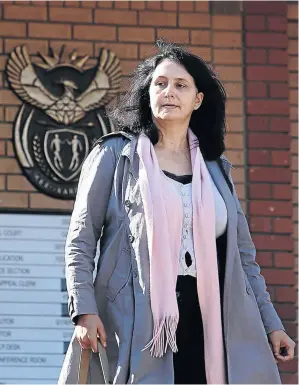  ?? / ALON SKUY ?? Vicky Momberg was convicted of crimen injuria for shouting insults at police after a smash-and grab in Northridin­g, Johannesbu­rg.