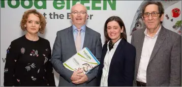  ??  ?? Jenny Vernal, Lir Chocolates is pictured with Michael Tunney, Head of Enterprise, Eileen Kelly, National Coordinato­r for Enterprise Europe Network and John Doherty, Oriel Sea Salt, at the food eirEEN